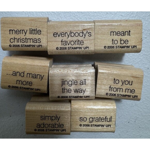 Vintage 2004/05/06 Stampin Up Good Times Set Of 15 Holidays Retired - Picture 3 of 5